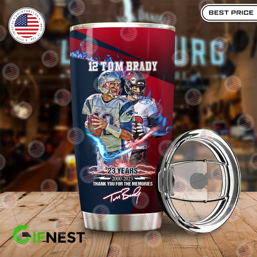 tom brady 23 years tumbler 2 678