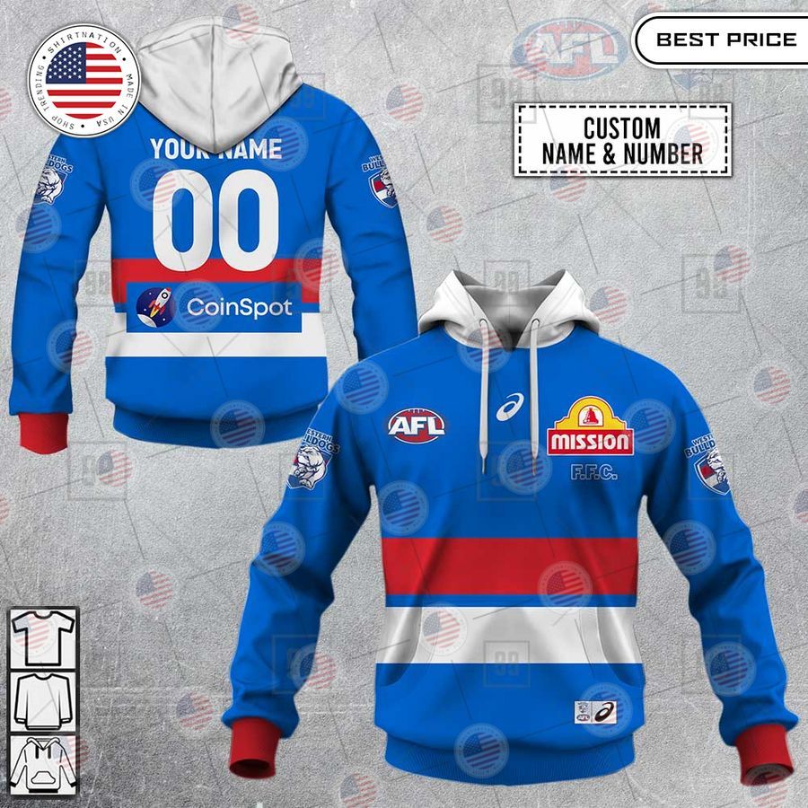 western bulldogs afl custom shirt 1 997