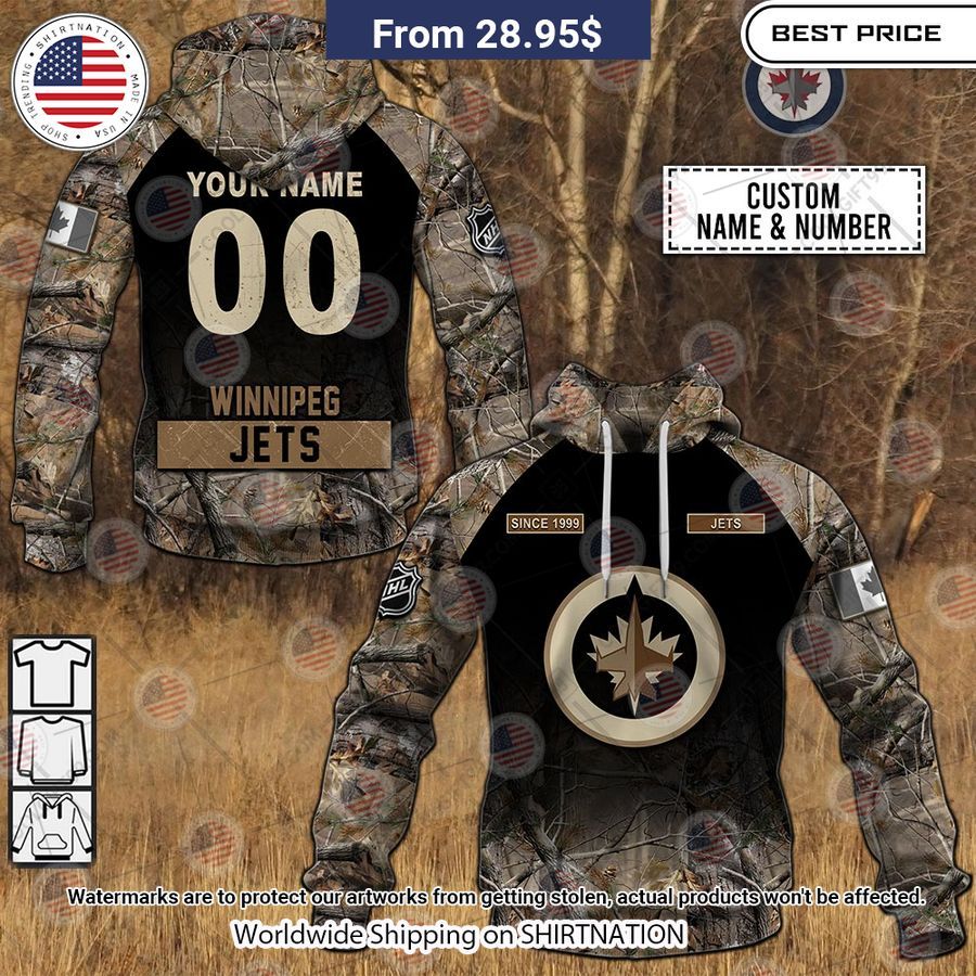 Winnipeg Jets Camouflage Custom Hoodie You look so healthy and fit