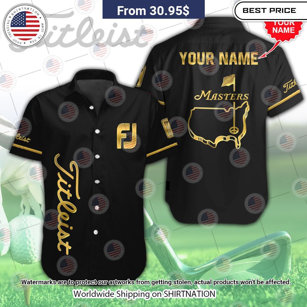 NEW Masters Tournament x Titleist Custom Baseball Jersey1