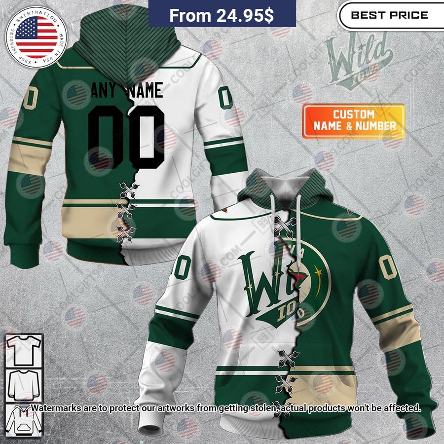 Iowa Wild Mix Jersey Custom Hoodie Awesome Pic guys