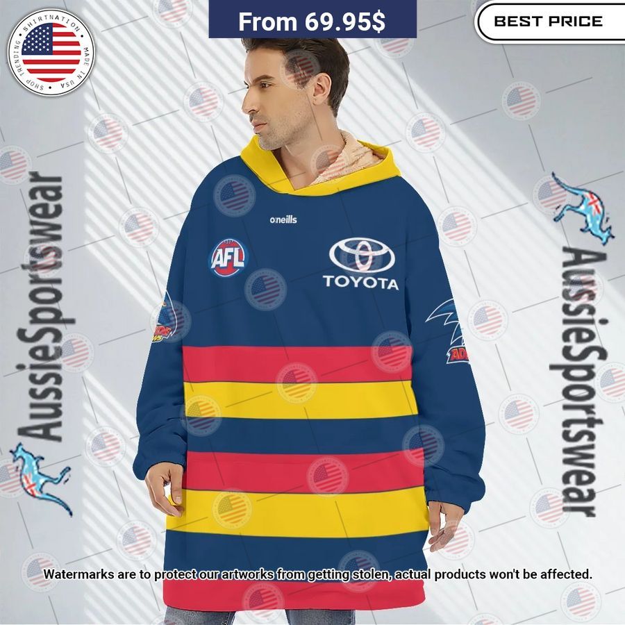 Adelaide Crows 2023 Home Guernsey Custom Hoodie Blanket Nice photo dude