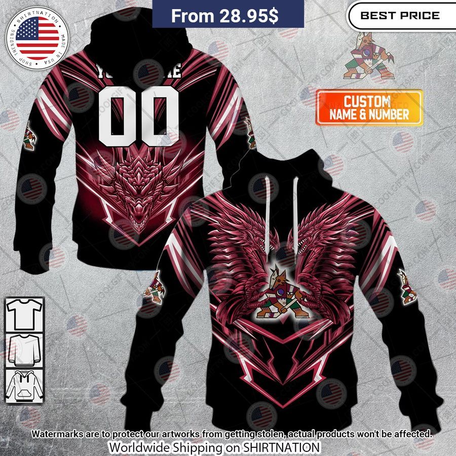 Arizona Coyotes Dragon Custom Shirt Cuteness overloaded