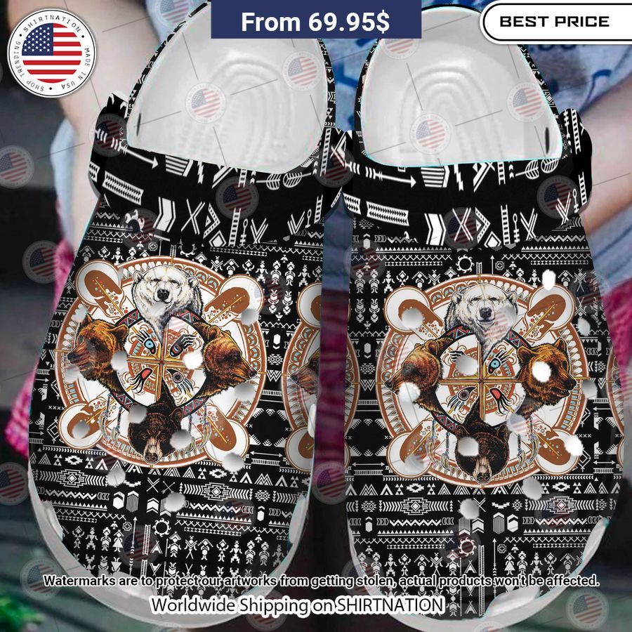 Bear Warrior Crocs Clog Shoes Good look mam