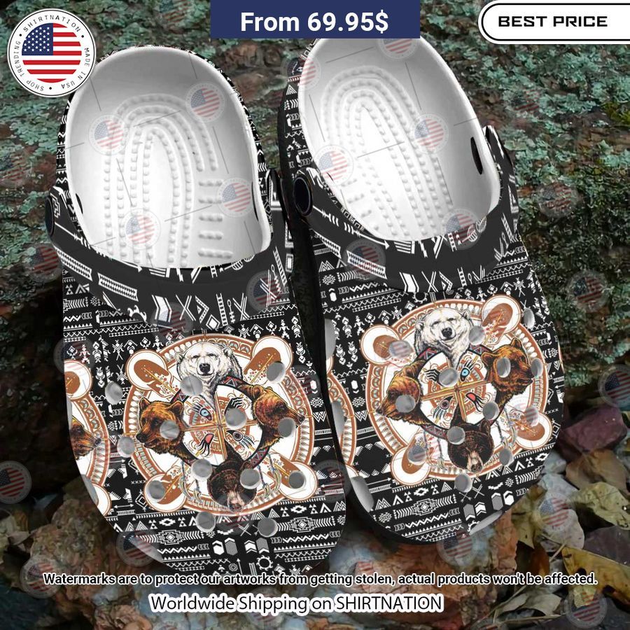 Bear Warrior Crocs Clog Shoes Cutting dash