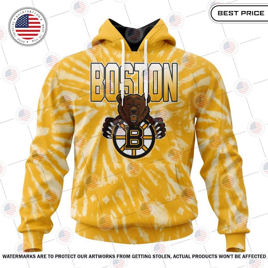 boston bruins retro vintage tie dye custom shirt 1 968