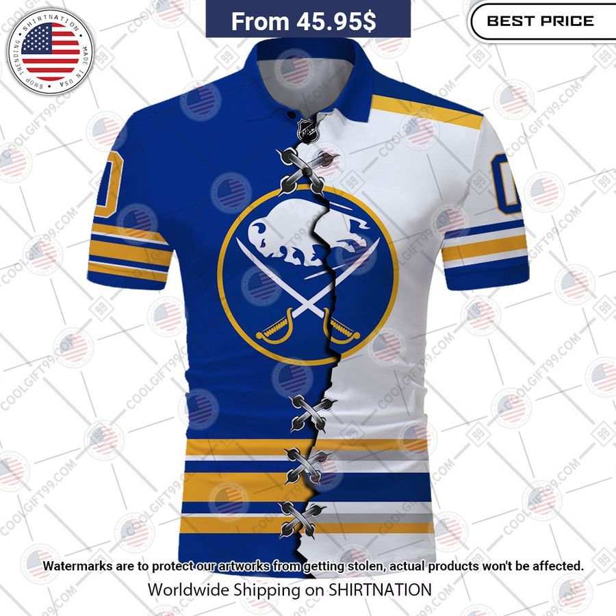 Buffalo Sabres Mix Jersey Style Custom Polo Speechless