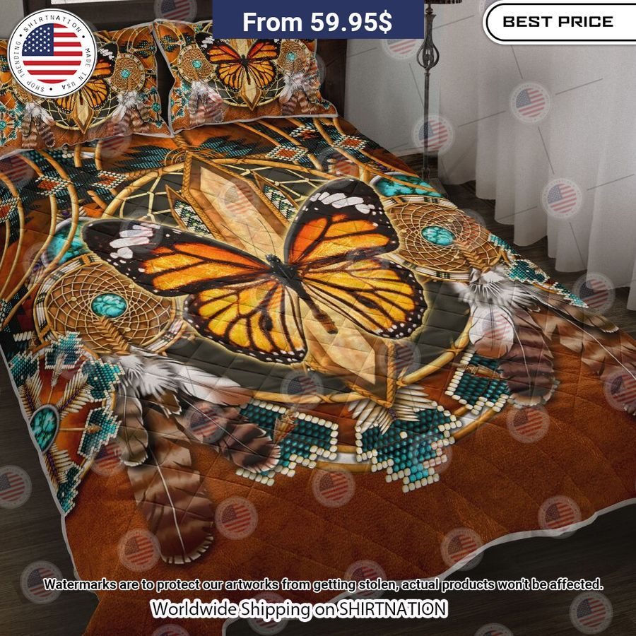 Butterfly Native American Leather Bedding Nice place and nice picture