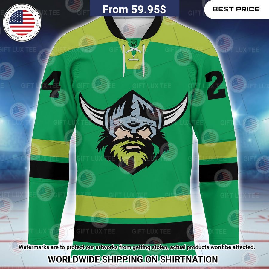 Canberra Raiders Custom Hockey Jersey Lovely smile