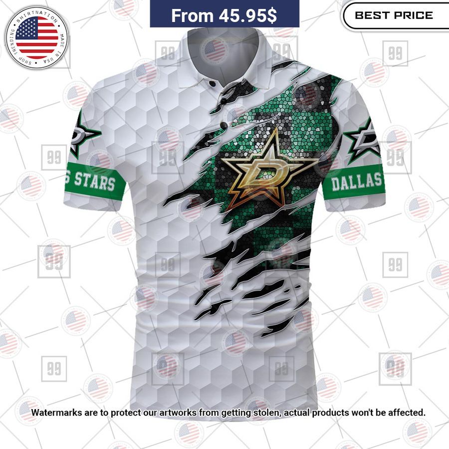 Dallas Stars Custom Polo Eye soothing picture dear