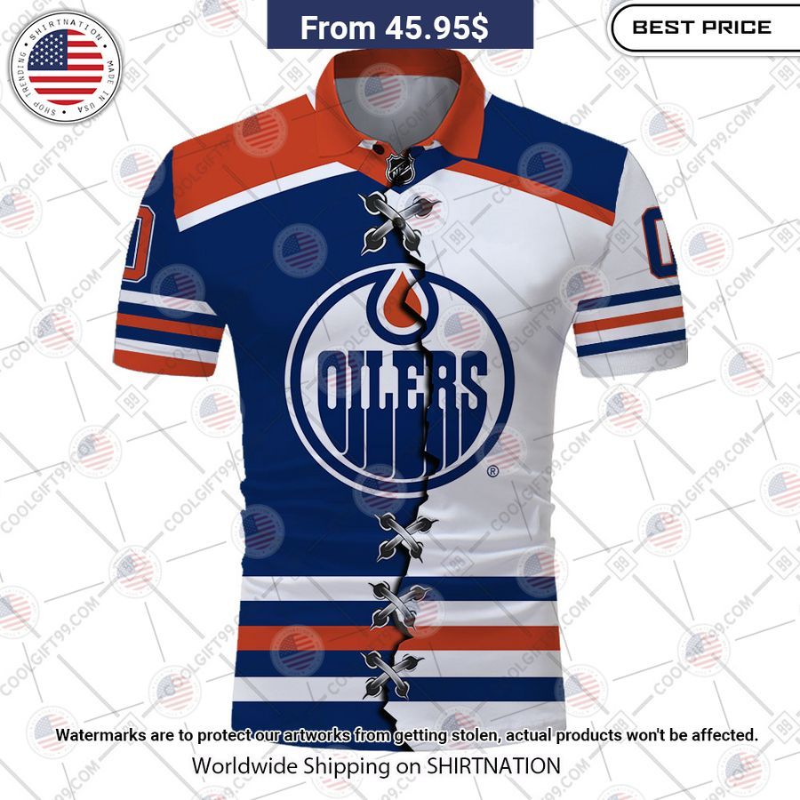 Edmonton Oilers Mix Jersey Style Custom Polo Ah! It is marvellous