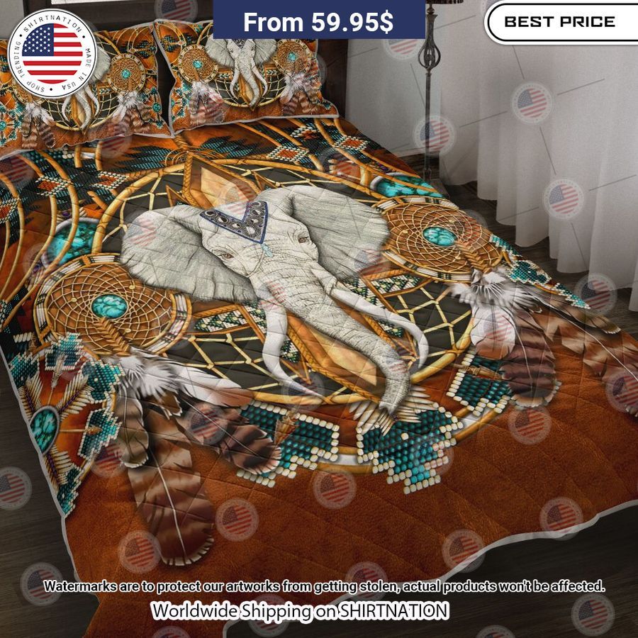 Elephant Native American Leather Bedding Nice photo dude