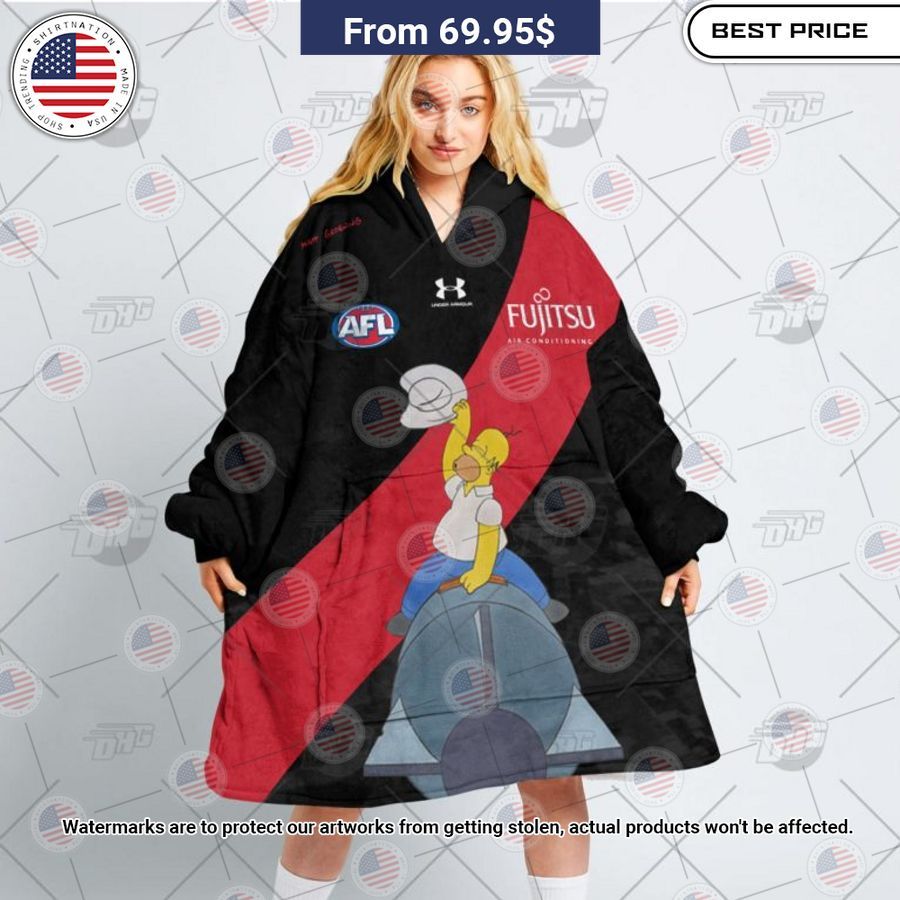 essendon bombers the simpsons guernsey custom hoodie blanket 1 71.jpg