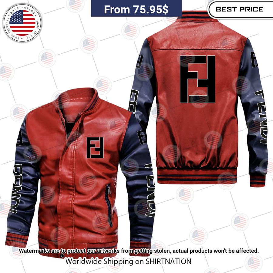 fendi leather bomber jacket 1 813