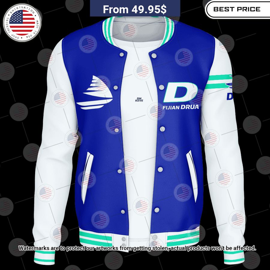 Fijian Drua Vintage Logo Custom Baseball Jacket Looking so nice