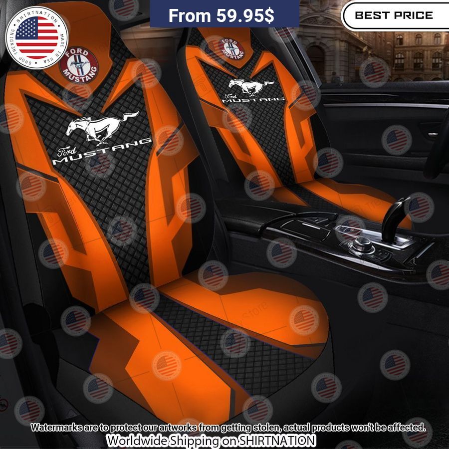 Ford Mustang Orange Seat Cover You are always amazing