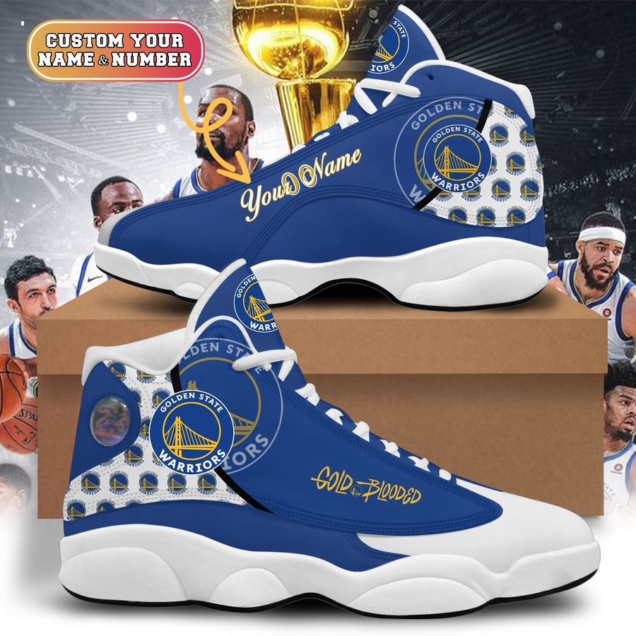 golden state warriors custom air jordan 13 1