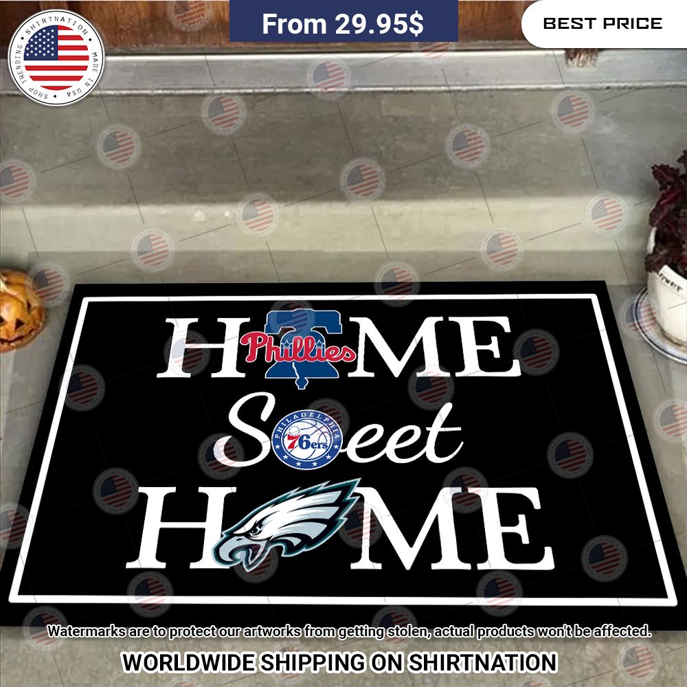 home sweet home philadelphia eagles philadelphia phillies philadelphia 76ers doormat 1 786.jpg