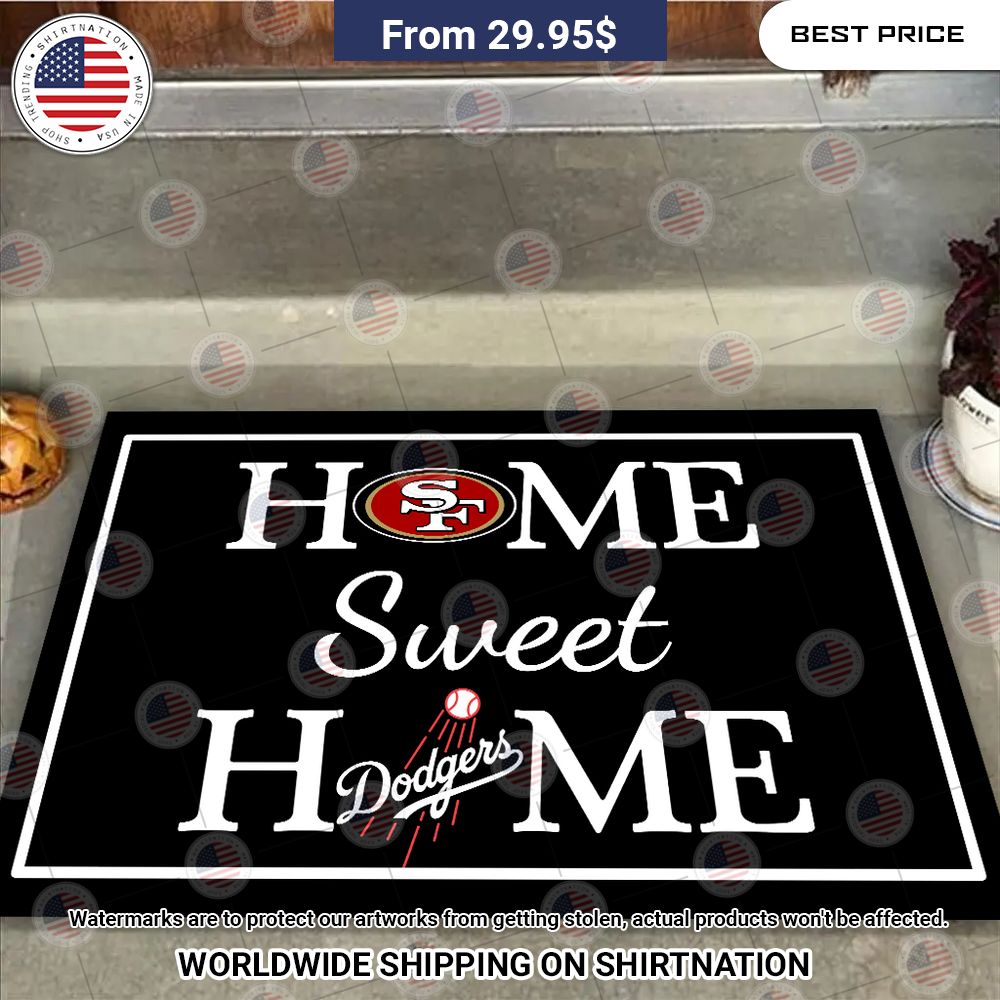 home sweet home san francisco and los angeles dodgers doormat 1 395.jpg