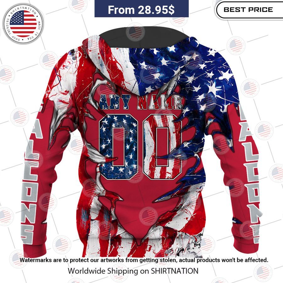 HOT Atlanta Falcons US Flag Angel Shirt Have no words to explain your beauty