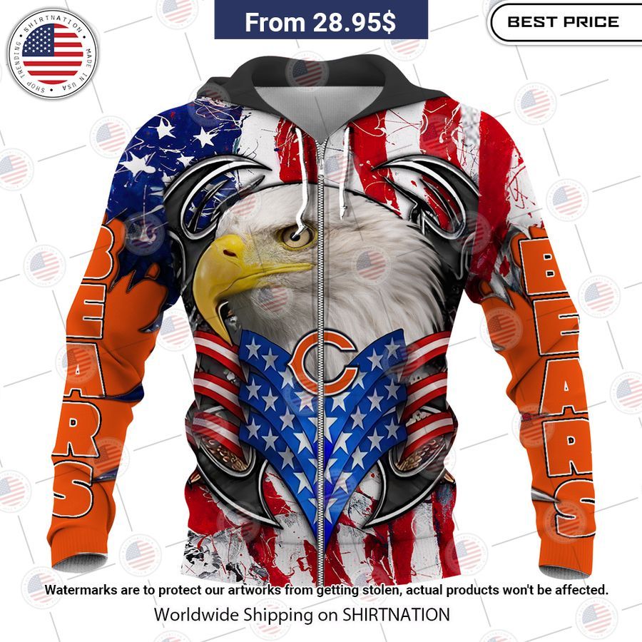 HOT Chicago Bears US Flag Eagle Shirt My favourite picture of yours