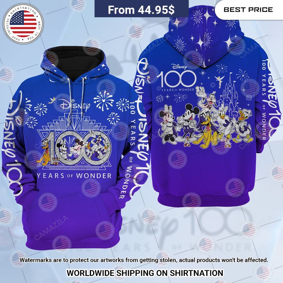 HOT Disney 100 Years of Wonder Mickey Minnie Hoodie My friends!