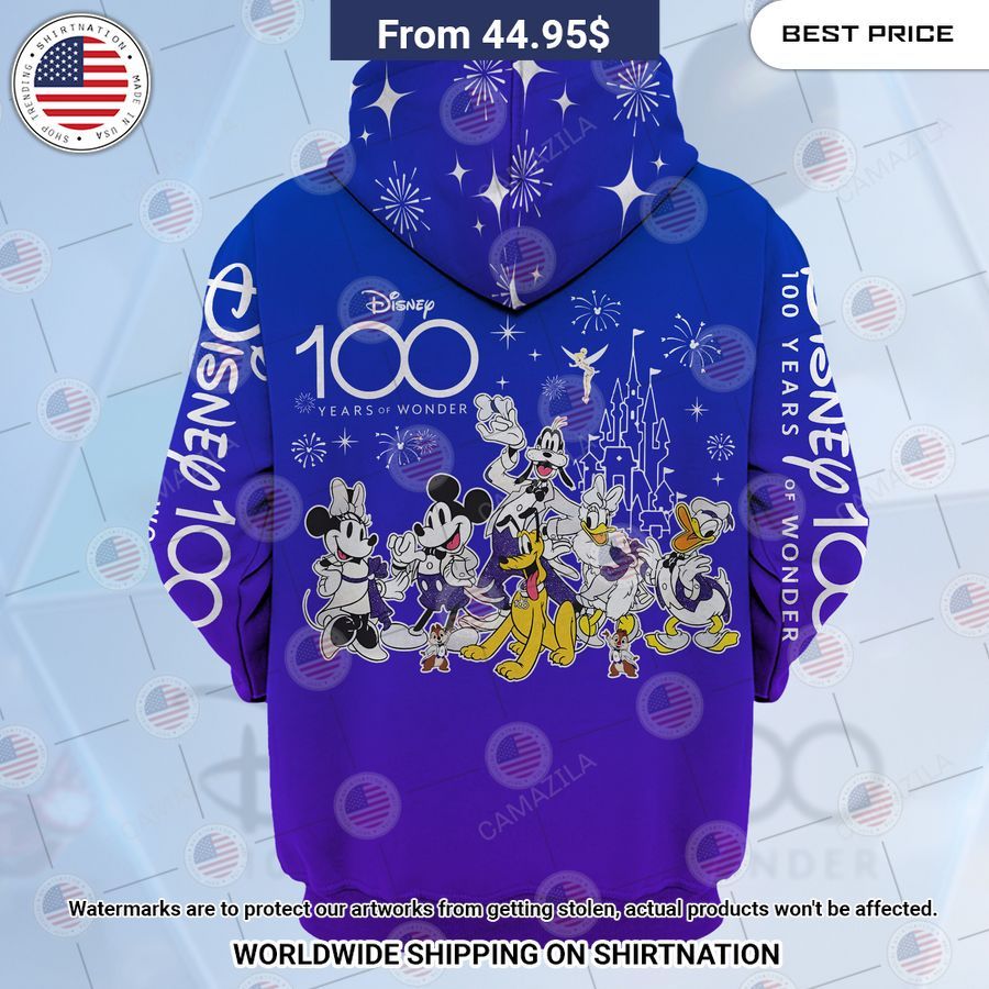 HOT Disney 100 Years of Wonder Mickey Minnie Hoodie Stand easy bro