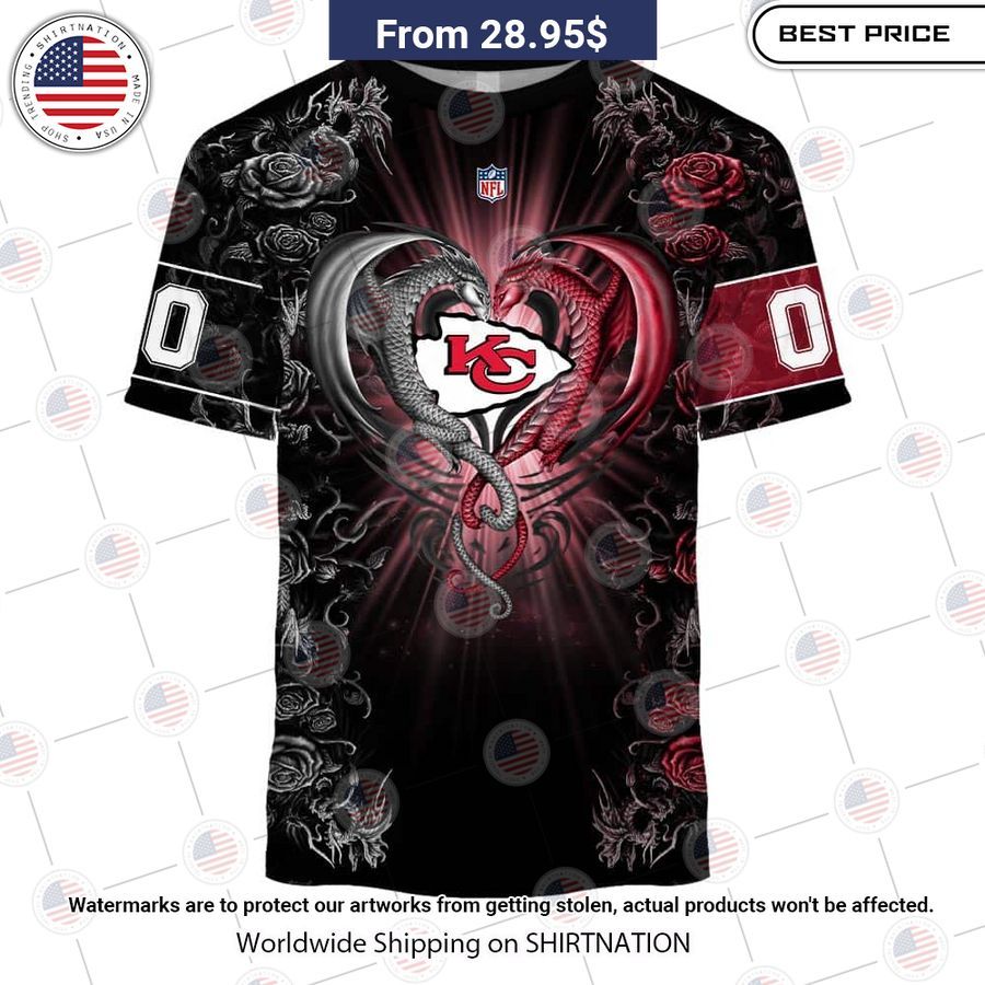 HOT Kansas City Chiefs Dragon Rose Shirt Oh my God you have put on so much!