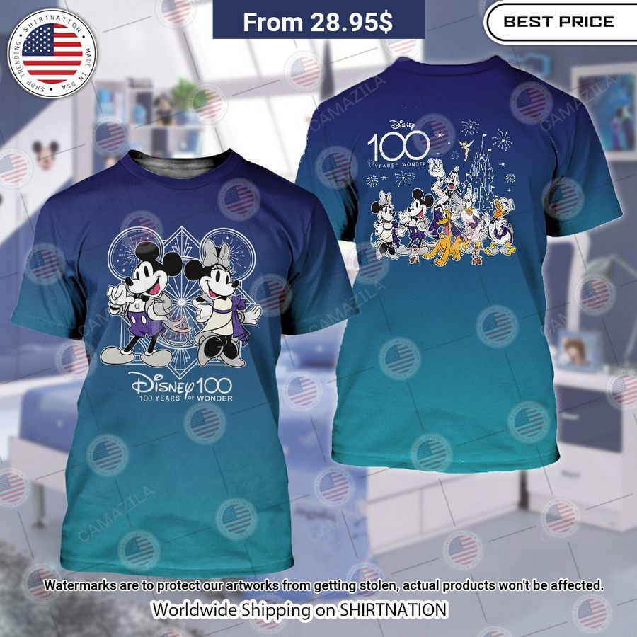 HOT Mickey Minnie Disney 100 Years of Wonder Shirt You look lazy