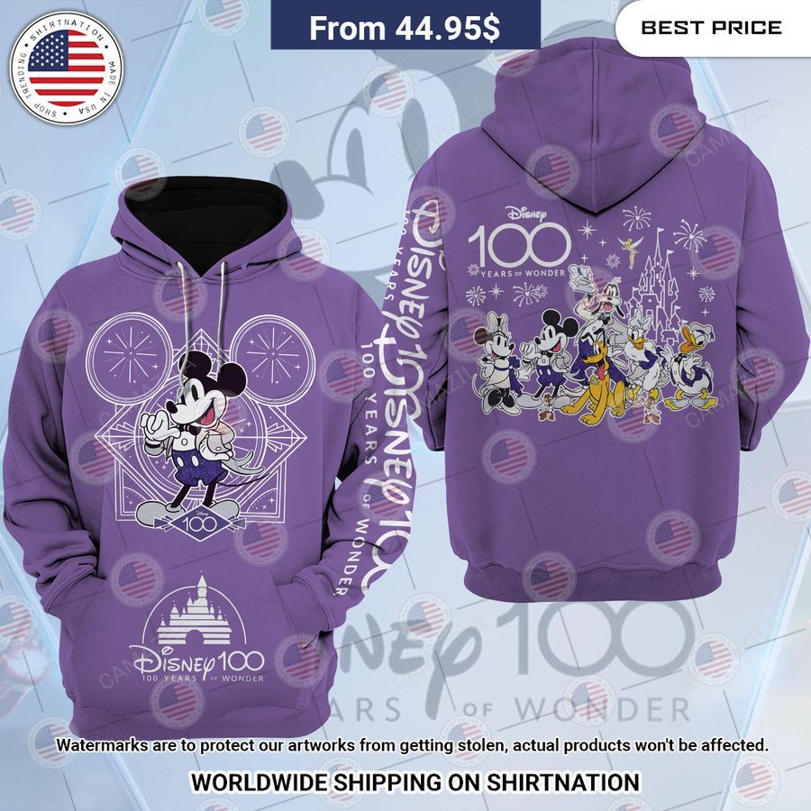 HOT Mickey Mouse Disney 100 Years of Wonder Hoodie Selfie expert