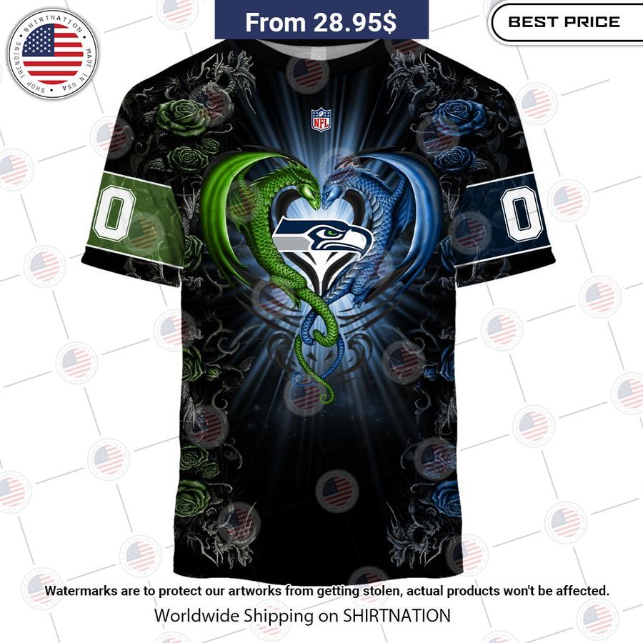 HOT Seattle Seahawks Dragon Rose Shirt Nice bread, I like it