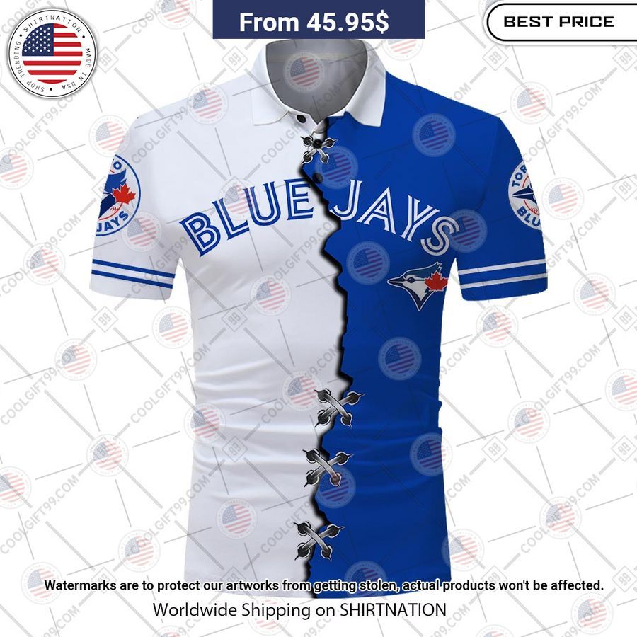 HOT Toronto Blue Jays Mix Home Away Jersey Polo Shirt Looking so nice