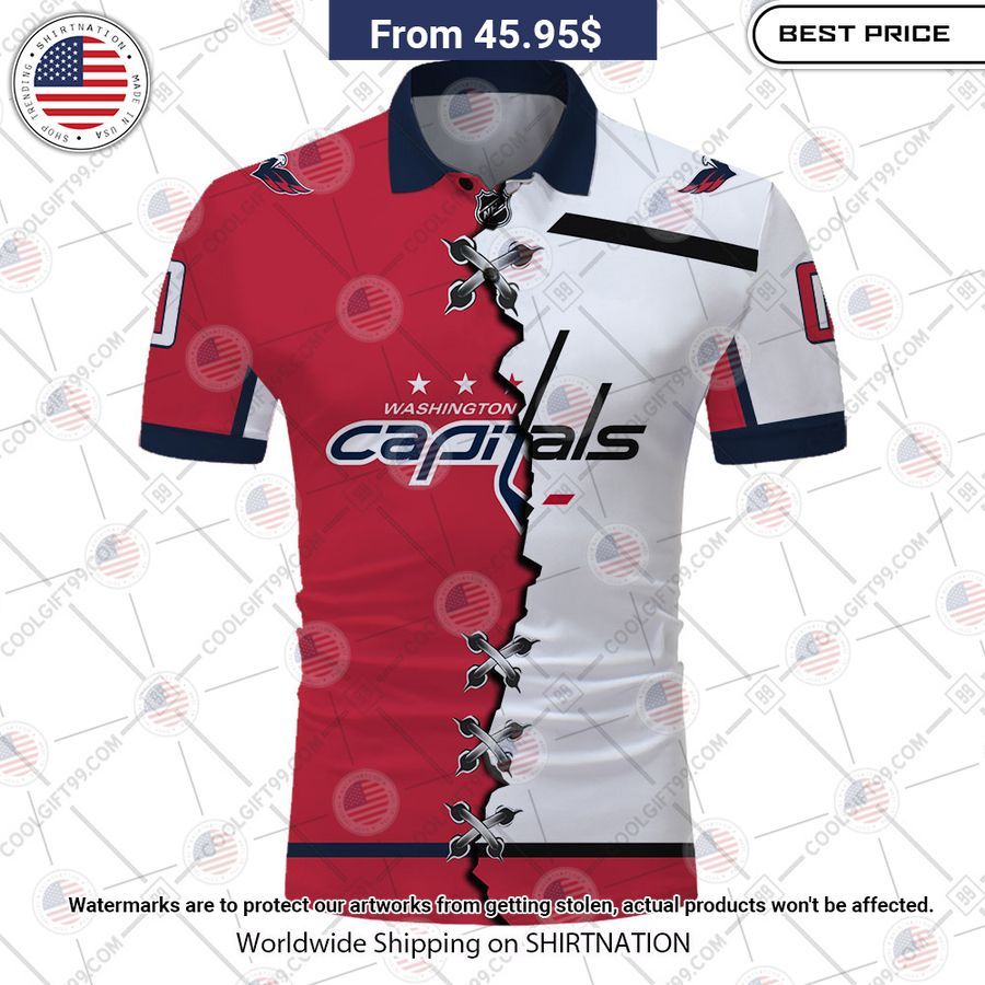 HOT Washington Capitals Mix Home Away Jersey Polo Shirt Unique and sober