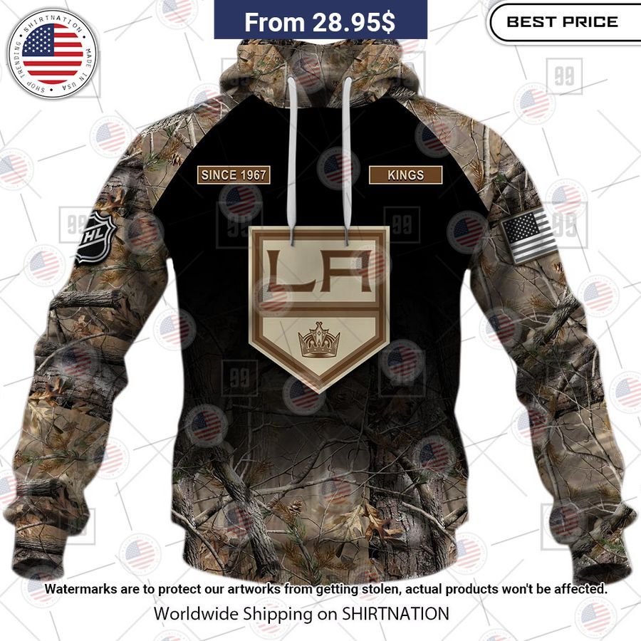 Los Angeles Kings Camouflage Custom Hoodie Wow, cute pie