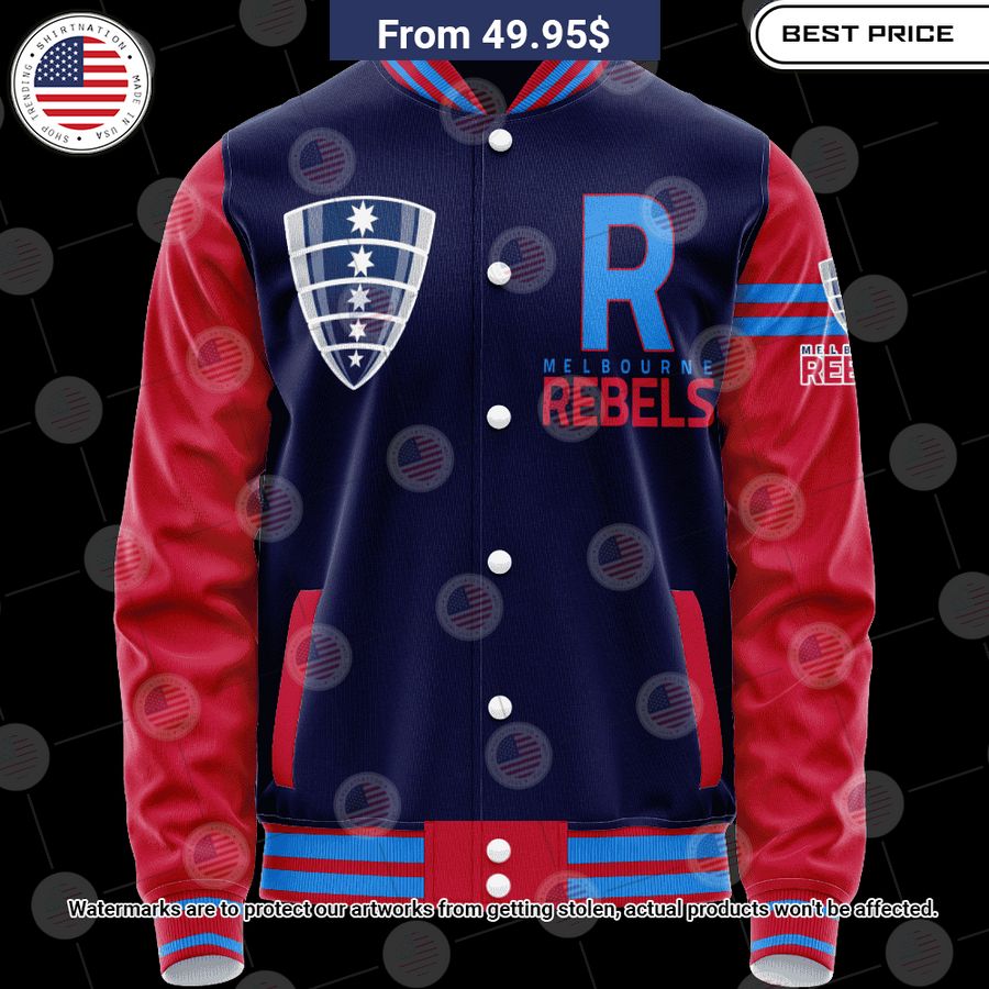 Melbourne Rebels Vintage Logo Custom Baseball Jacket Nice bread, I like it