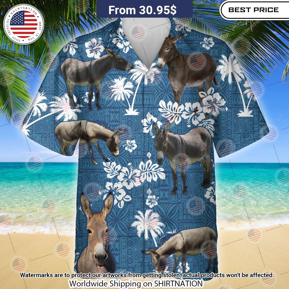 Mule Blue Tribal Hawaiian Shirt You look so healthy and fit