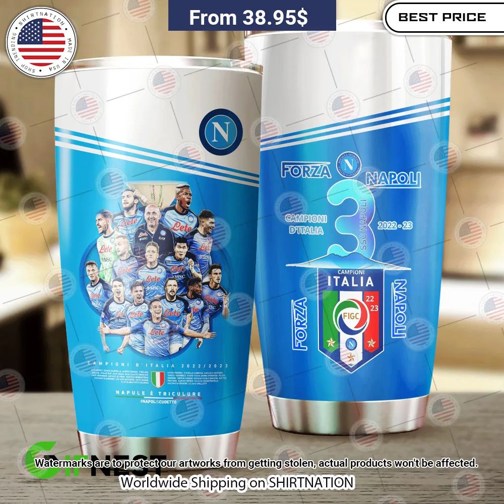 NEW Napoli Campione D'italia Tumblers Good click