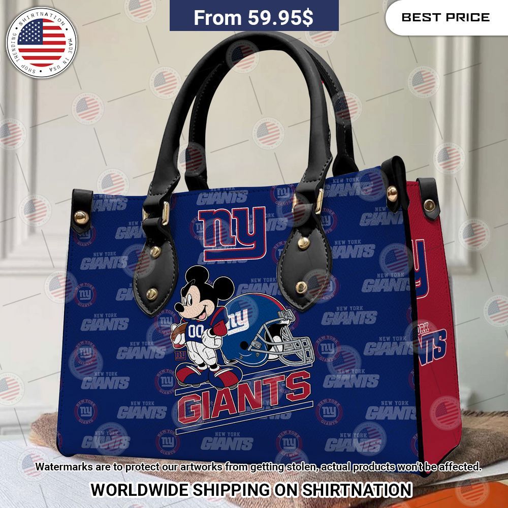 New York Giants Mickey Mouse Leather Handbag Best click of yours