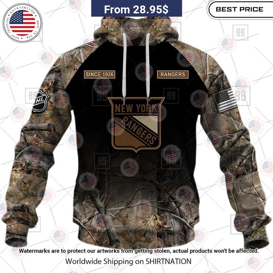 New York Rangers Camouflage Custom Hoodie Our hard working soul