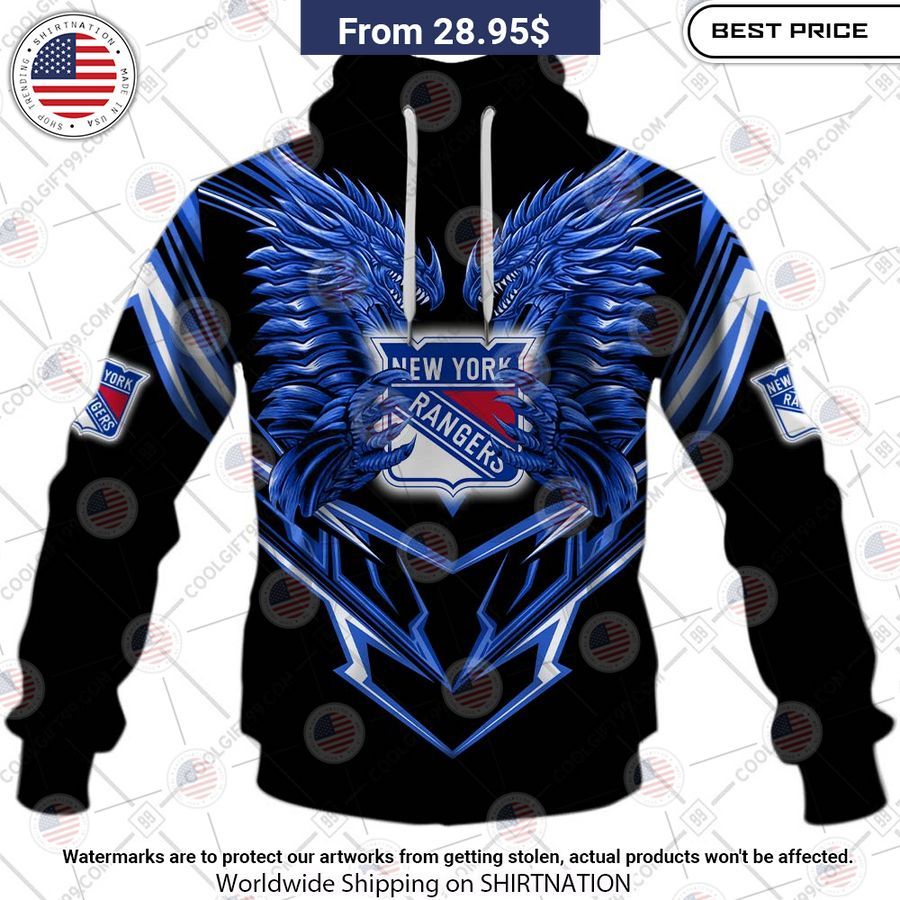 New York Rangers Dragon Custom Shirt Eye soothing picture dear