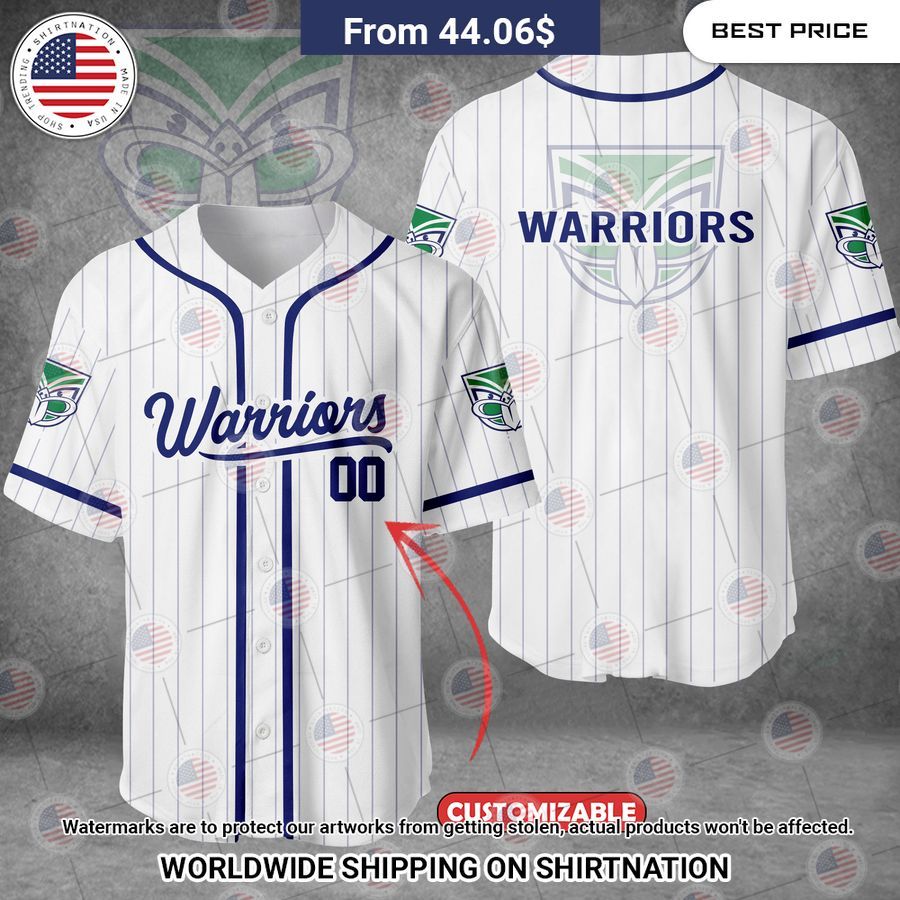 New Zealand Warriors Custom Baseball Jersey I like your hairstyle