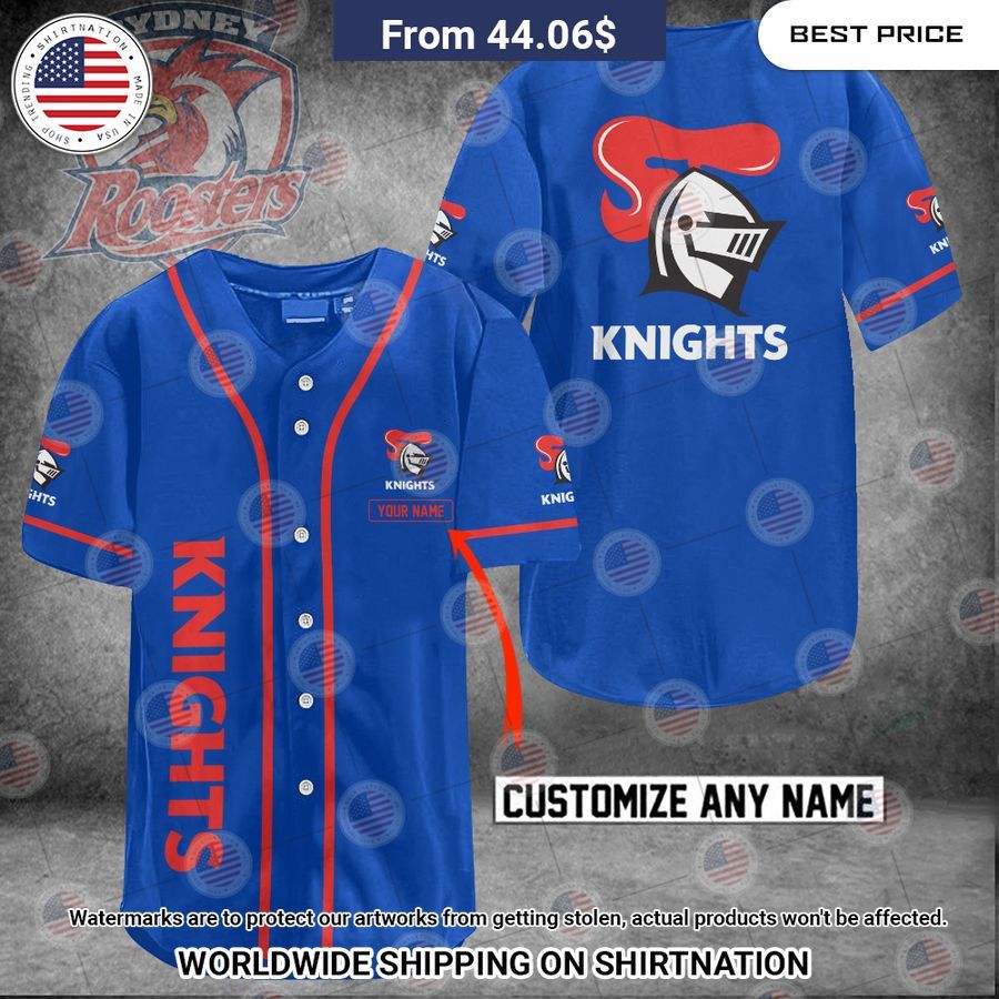 Newcastle Knights Custom Name Baseball Jersey She has grown up know