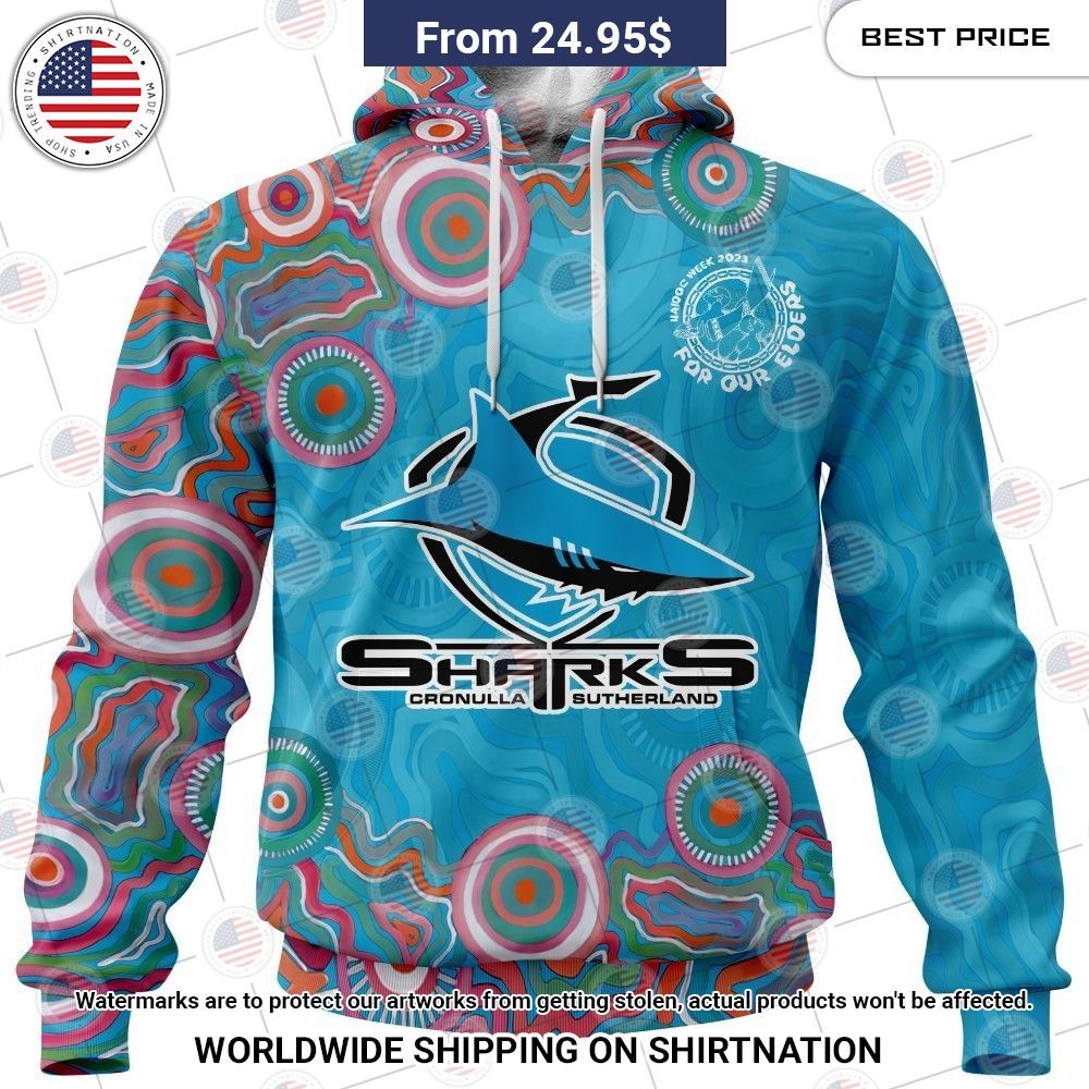 NRL Cronulla Sutherland Sharks NAIDOC Week 2023 Custom Shirt Looking so nice