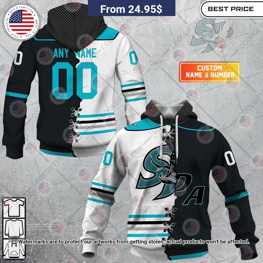 San Jose Barracuda Mix Jersey Custom Hoodie Trending picture dear