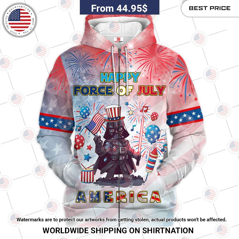 Star Wars Darth Vader Happy Force Of July America Hoodie Super sober