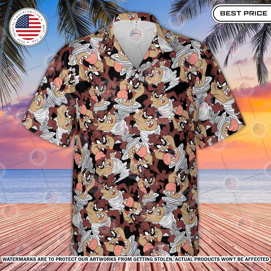 Tasmanian Devil Looney Tunes Hawaiian Shirt Elegant and sober Pic