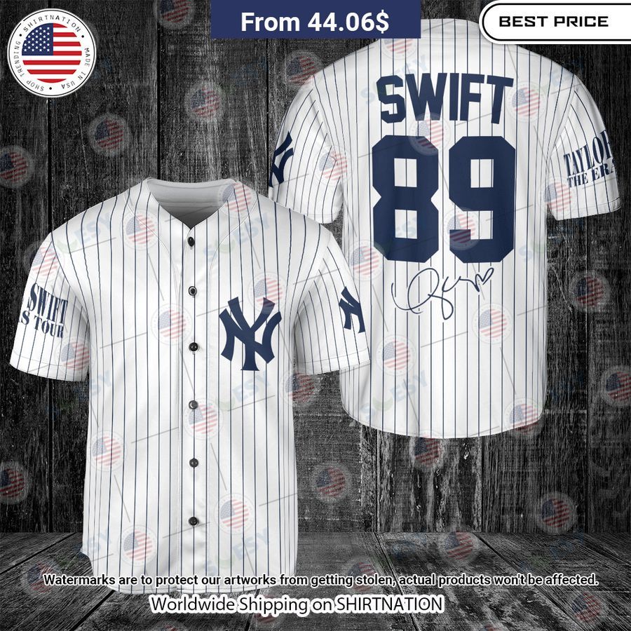 Taylor Swift 89 New York Yankees Baseball Jersey Stand easy bro