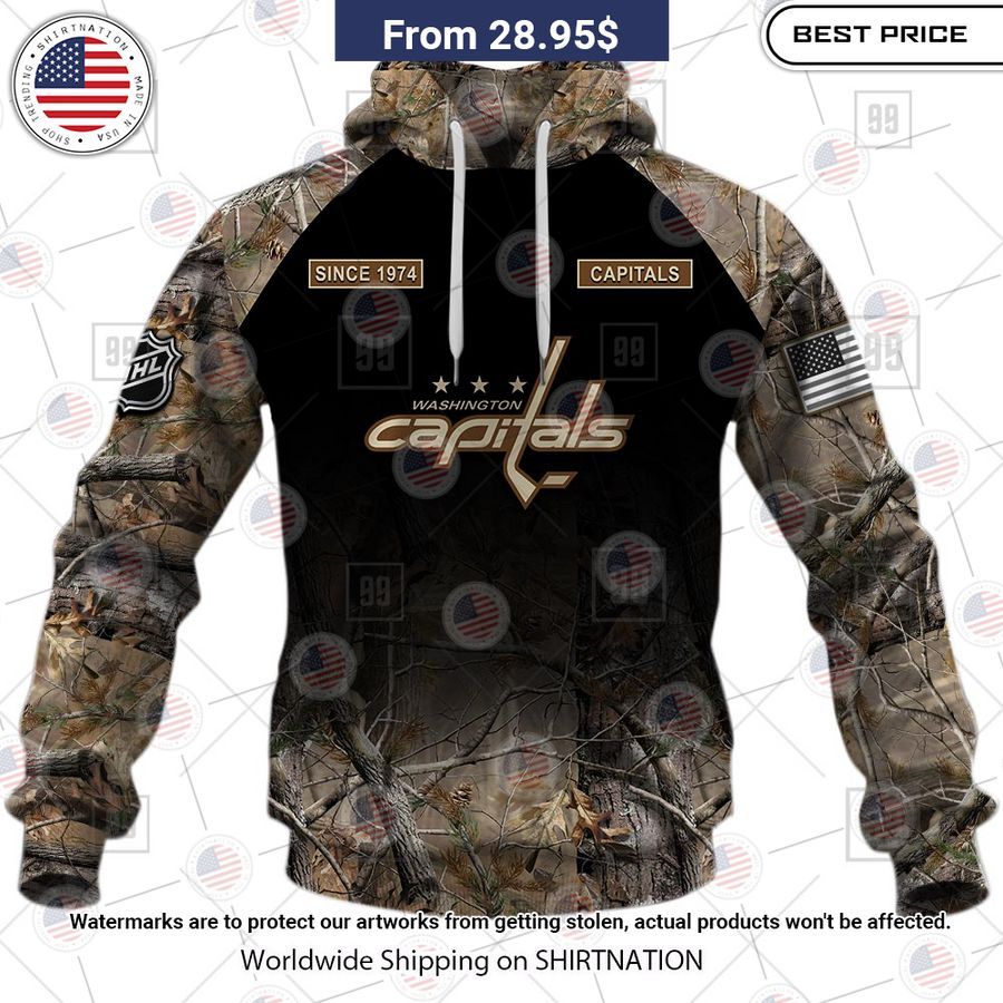 Washington Capitals Camouflage Custom Hoodie I like your hairstyle