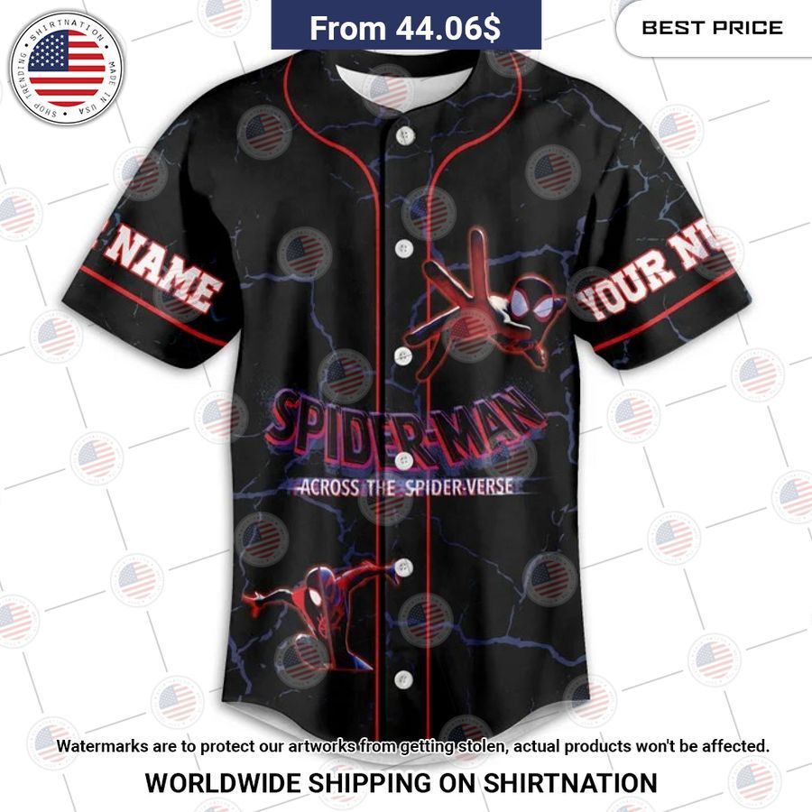 Across the spider verse Spiderman Custom Baseball Jersey Stand easy bro