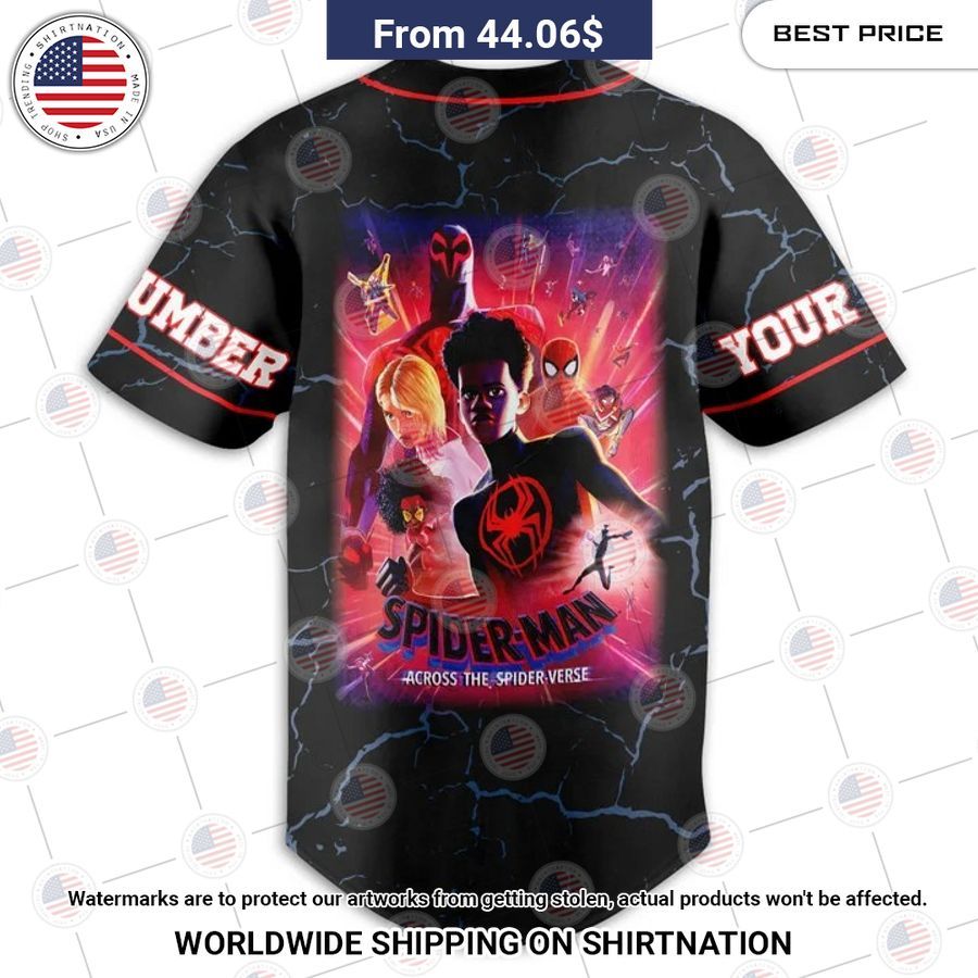 Across the spider verse Spiderman Custom Baseball Jersey Cuteness overloaded